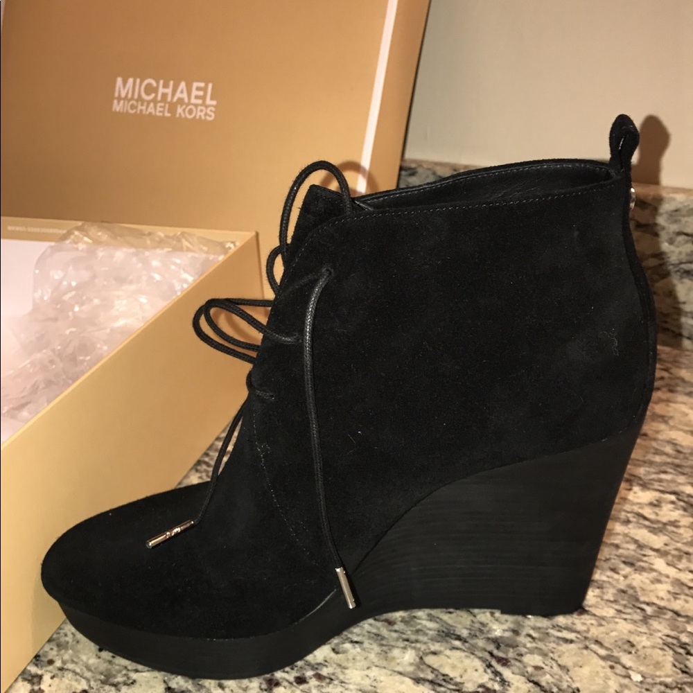 Michael Kors wedge booties